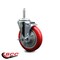 Service Caster 5 Inch Red Polyurethane Wheel Swivel 34 Inch Threaded Stem Caster with Brake SCC SCC-TS20S514-PPUB-RED-TLB-34212 - alternate 3